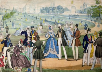 St. Jamess képe a londoni Green Parkból, készítette: Benjamin Read, 1838 körül (színes akvatinta) alkotó: English School